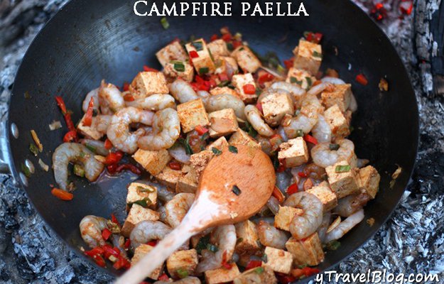 Camping Dinner Ideas | Campfire Paella