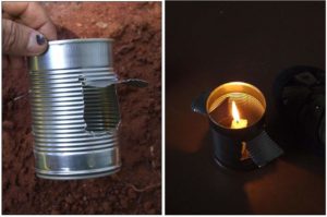 Candle lamp | 11 Survival Uses for a Tin Can