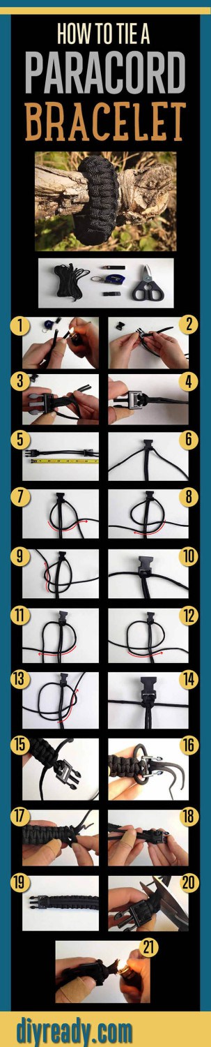 How To Make A Paracord Bracelet: Weaving Tutorial http://survivallife.com/2014/11/20/paracord/