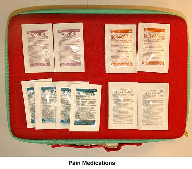 pain medications for first aid kit