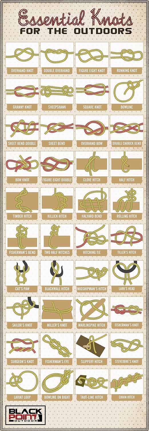 how to tie essential knots