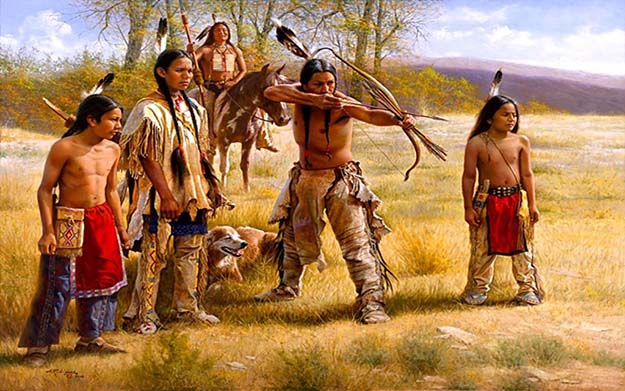 native american bow hunting