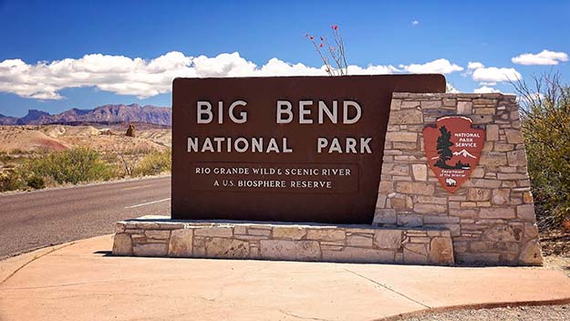 big bend national park entrance
