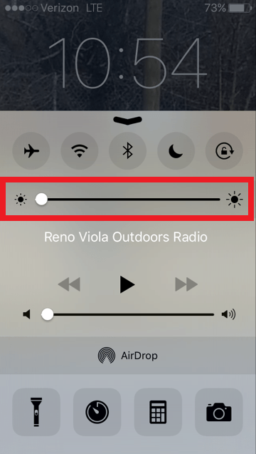 Brightness controls are highlighted in red.