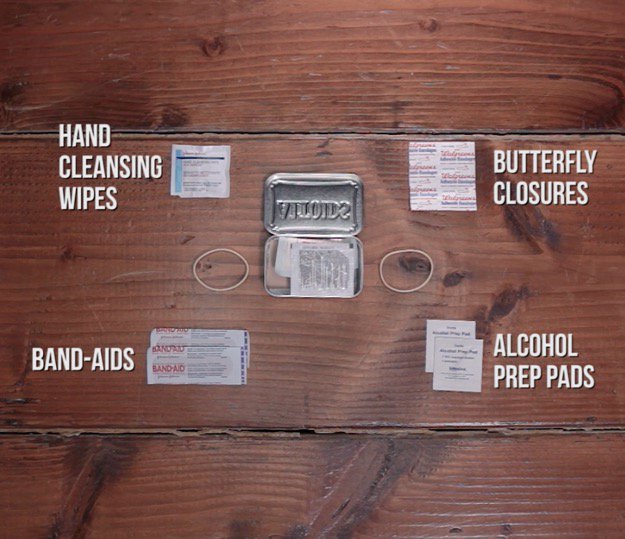 First Aid Kit Contents Hand Cleansing Wipes
