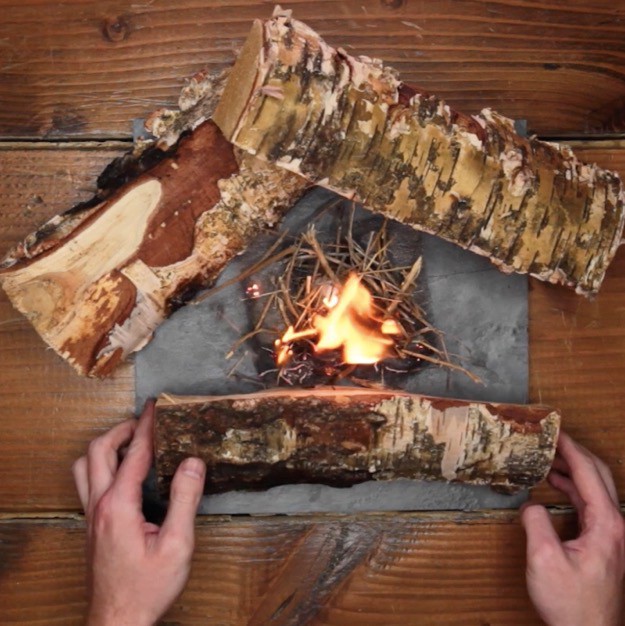How to Start a Fire Without Matches Add Firewood