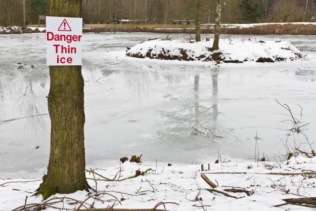 danger-thin-ice Thin Ice Ahead! How To Rescue Someone Who Has Fallen Through Ice