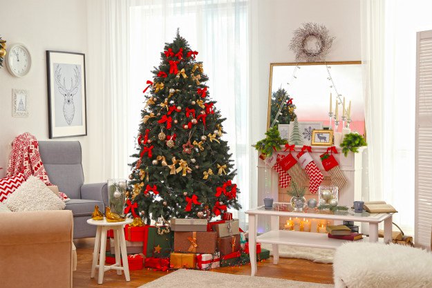 christmas-tree-in-living-room “O’ Christmas Tree!" | How to Safely Decorate For Christmas This Season