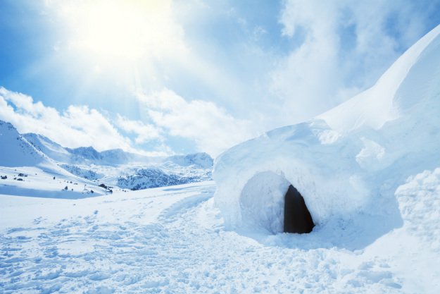 snow-shelter-on-side-of-hill Snow Shelter: Learn How to Build a Snow Cave For Winter Survival