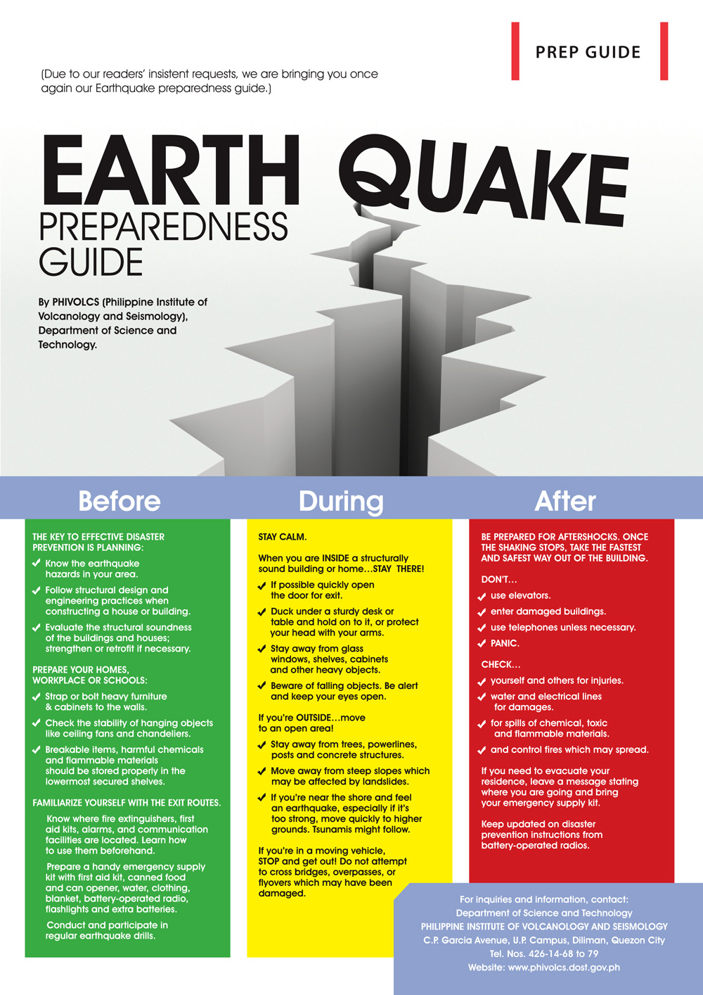 earthquake survival tips