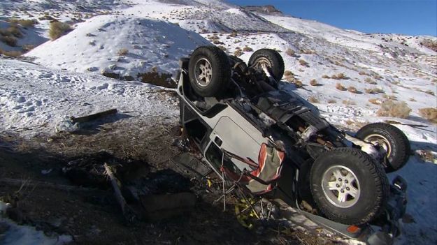 Overturned Jeep Wrangler | One Man's Quick Thinking Saves Lives in a Winter Storm 