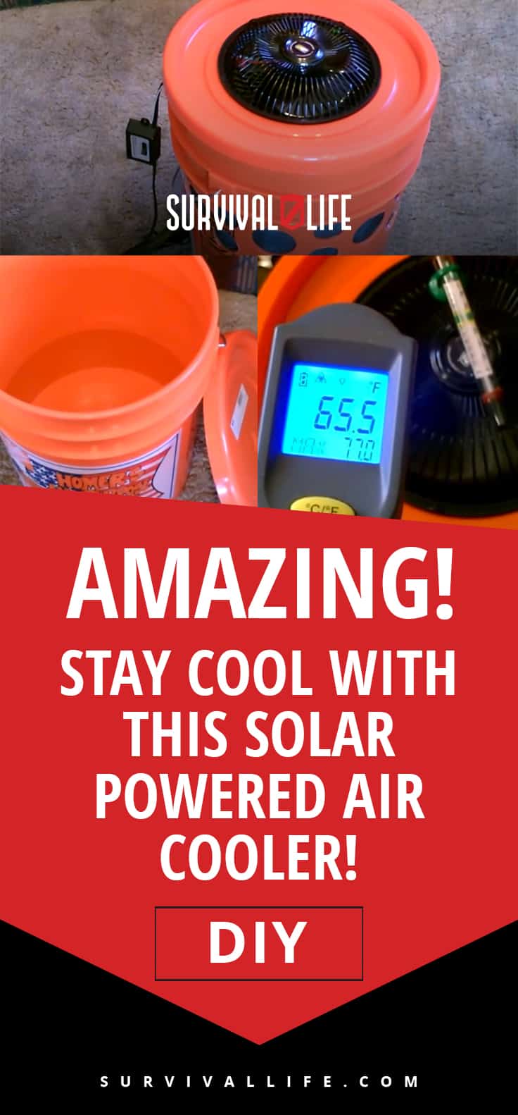 Amazing! Stay Cool With This Solar Powered Air Cooler! [DIY] | https://survivallife.com/diy-solar-powered-air-cooler/