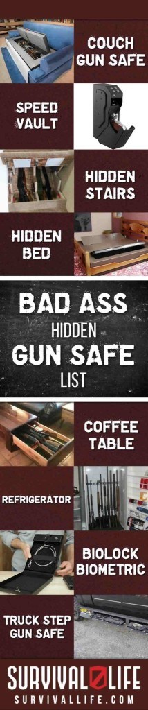 Infographic | Hidden Gun Safe List | Unusual Hidden Gun Safes To Keep Your Firearms Secure 