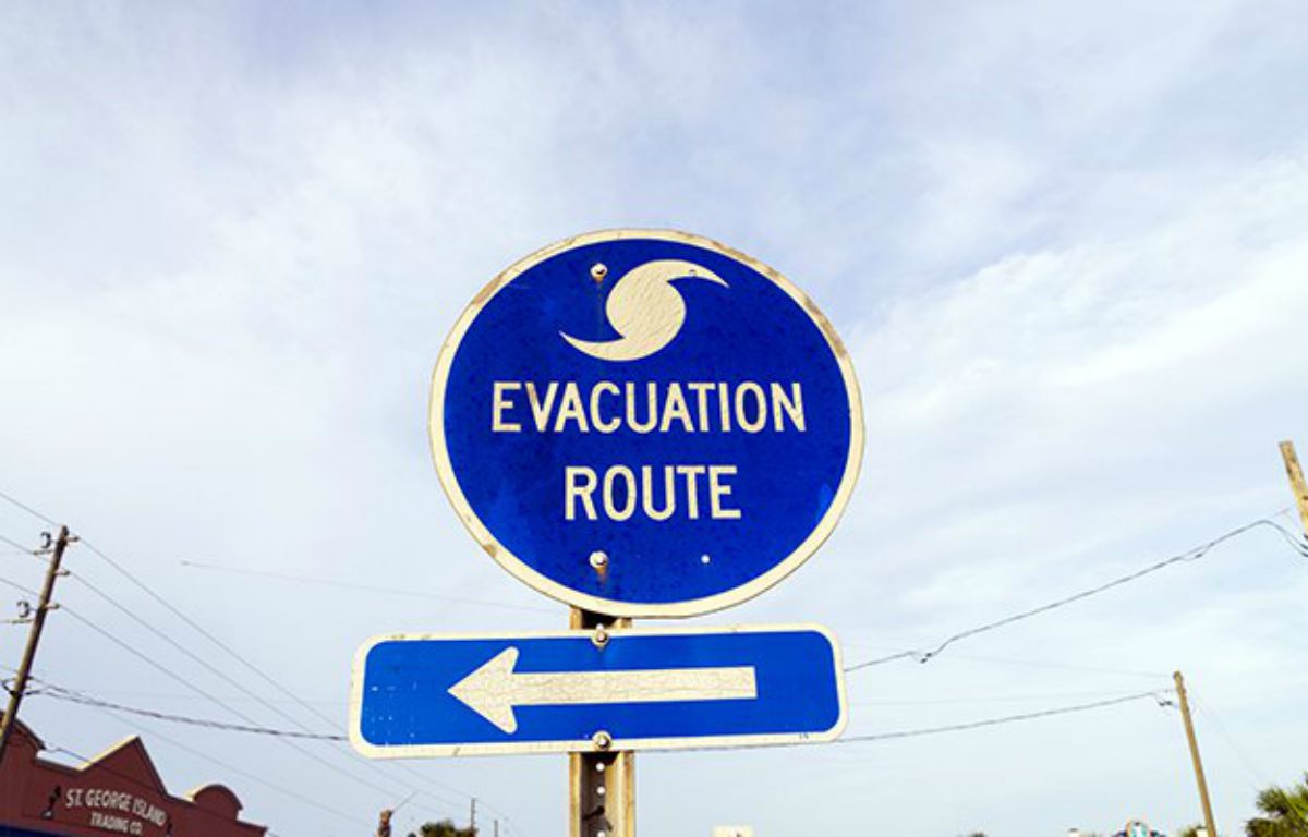 Evacuation route road sign | Everyday Uses For Your Emergency Survival Kit