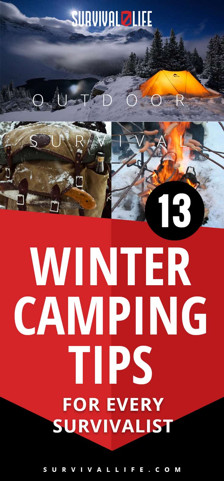 Placard | Outdoor Survival: 13 Winter Camping Tips For Every Survivalist | camping in a blizzard 