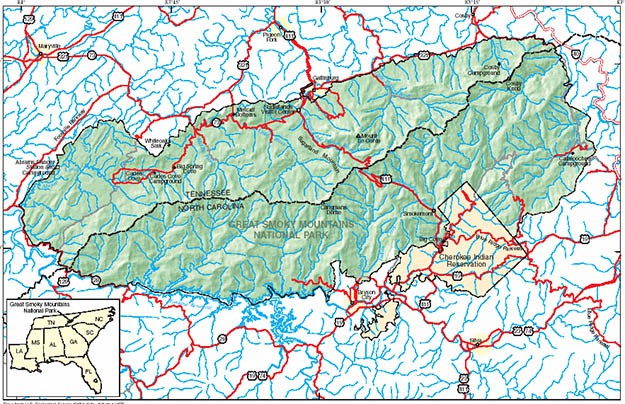 Smoky Mountains camping is definitely enjoyable because there is enough space for everyone. Via usgs.gov