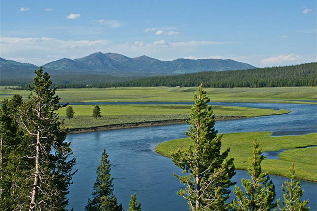 The breathtaking views should be enough reasong to go Yellowstone camping. Via onu.edu
