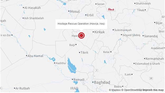 location of recent hostage rescue in Iraq
