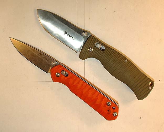 Ganzo G720 and G717 folding knives