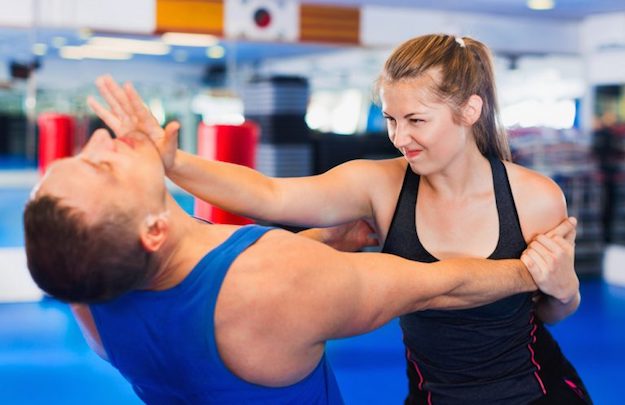 Chin Jab followed by elbow strike to the chest | Survival Tips: Self Defense for Women