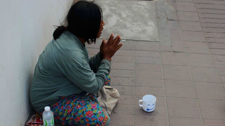 beggar woman help female poverty tools to survive feature pb