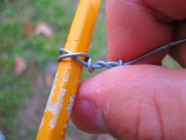 Looping the wire in the pencil | The Basic Snare: Trap For Your Life (Part 2)