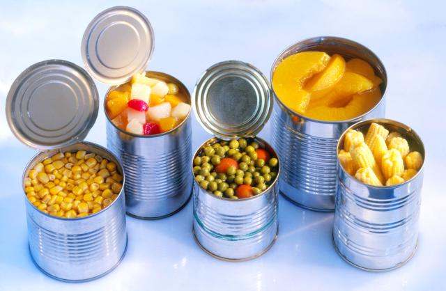 canned fruits veggies