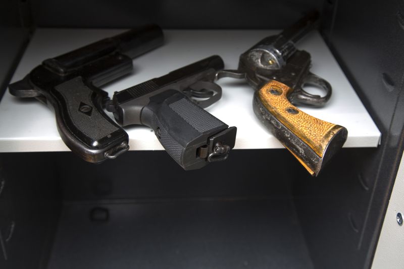 three pistols open safe | Arm Yourself | invasion survival kit 