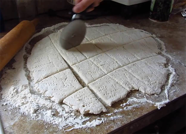 Cut Into Shapes | How to Make Hardtack: The Survival Food That Never Goes Bad