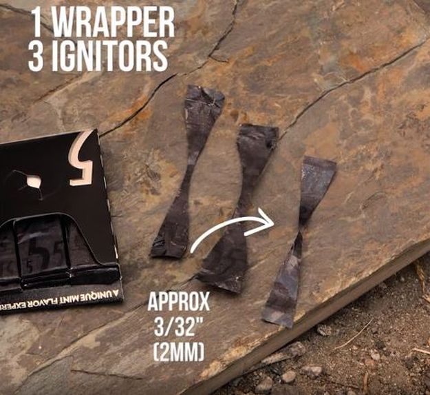 Cut and shape the gum wrappers. | This "AA" Prison Hack Now A Fire Starter For Survivalists