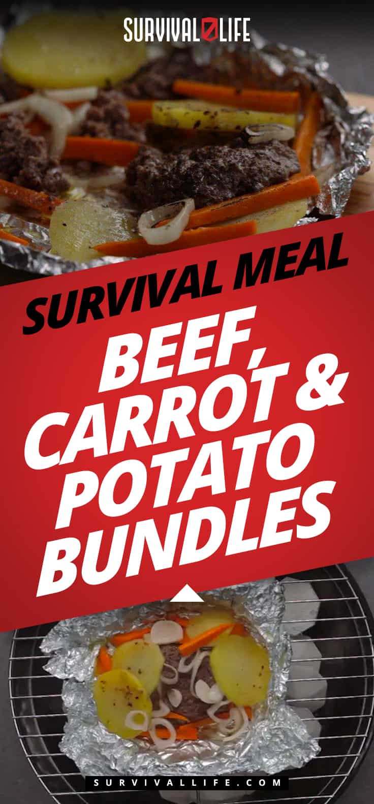 Survival Meal: Beef, Carrot & Potato Bundles