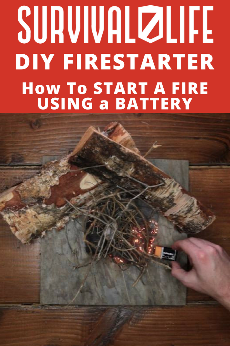 Check out DIY Firestarter: How to Start a Fire With a Battery at https://survivallife.com/start-fire-using-battery/