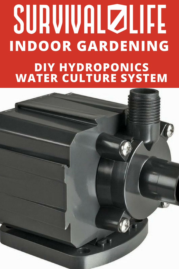 DIY Hydroponics Water Culture System For Indoor Gardening | https://survivallife.com/diy-hydroponics-water-culture-system/