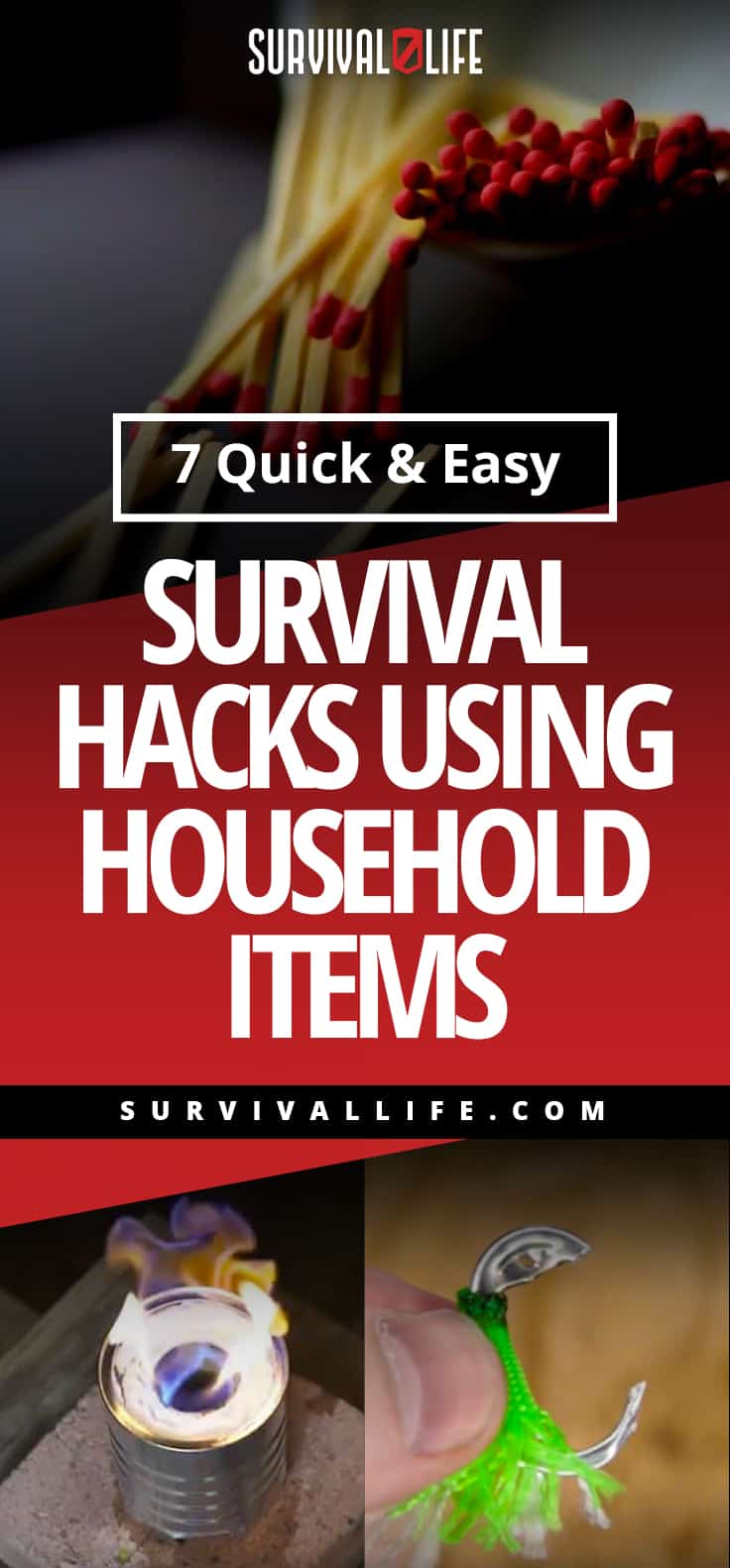 Quick & Easy Survival Hacks Using Household Items | https://survivallife.com/household-survival-hacks/