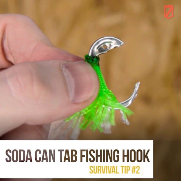Soda Can Tab Fishing Hook | Quick & Easy Survival Hacks Using Household Items