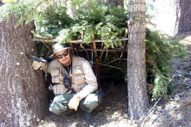 Add Leaves or Branches to the Meshwork | Create A Shelter Out of A Juniper Tree for Survival