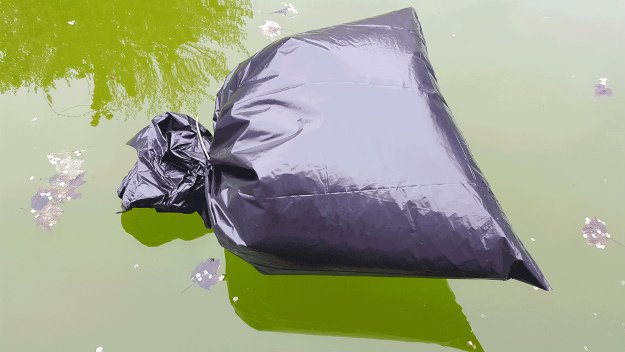 Floatation Device | Survival Uses For A Contractor's Trash Bag
