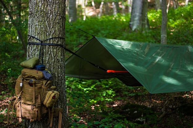 The Triangular Pattern | "Quick Up" Survival Shelters You Can Build With A Tarp