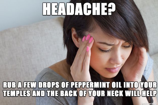 Relieves Headache | Survival Uses For Peppermint Oil