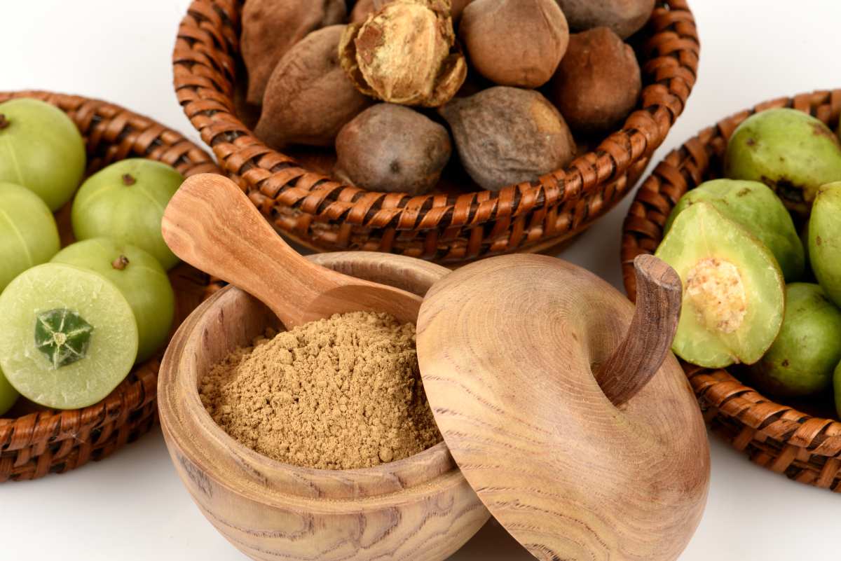 Three fruits on a wooden basket | Ayurvedic Remedies for Better Health 