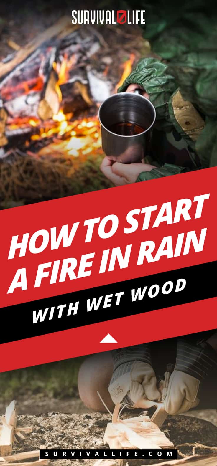 How To Start A Fire In Rain With Wet Wood