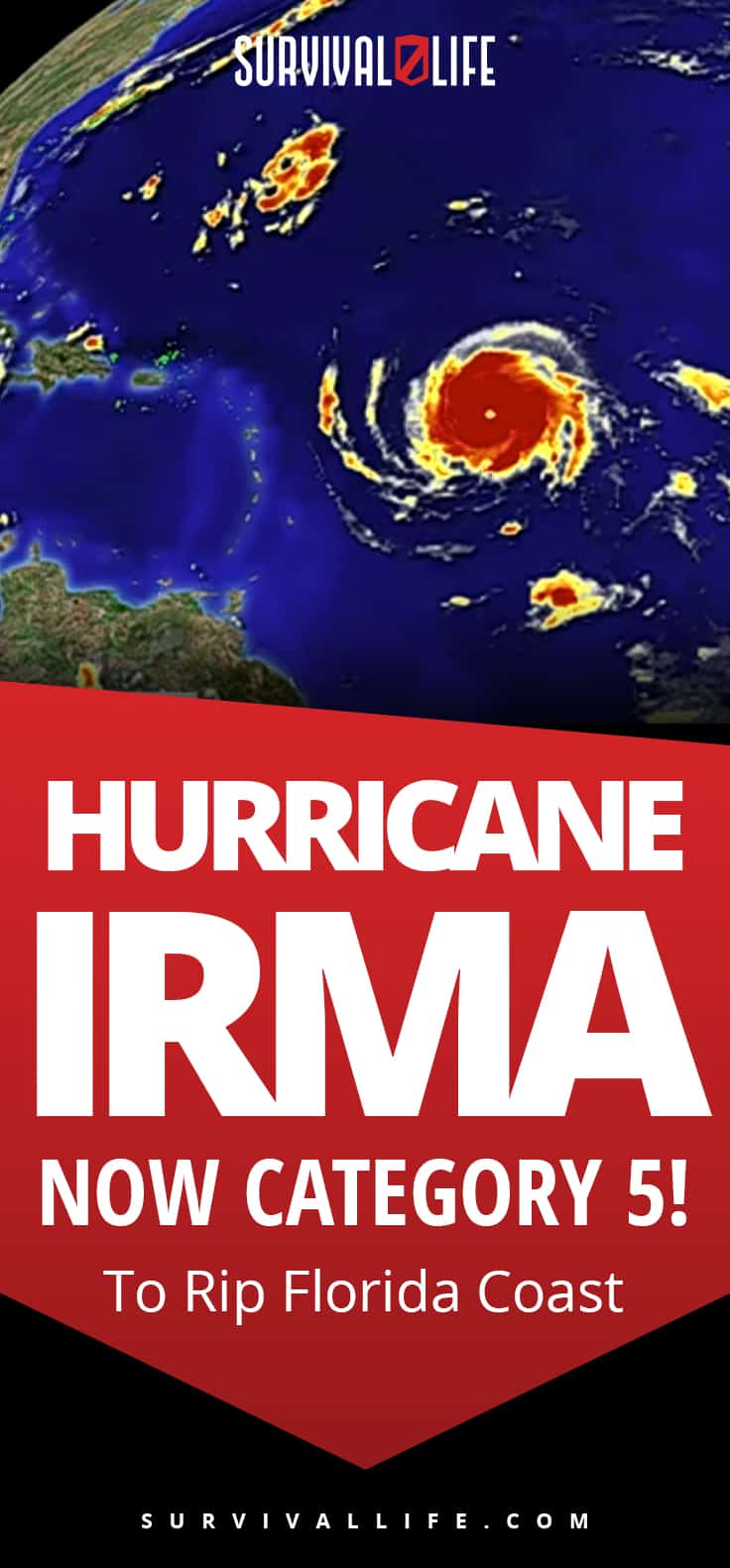 Hurricane Irma NOW Category 5! – To Rip Florida Coast