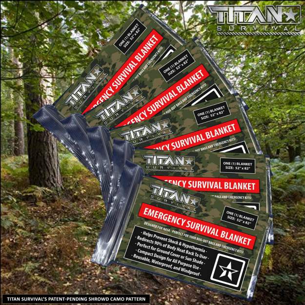 Titan Emergency Survival Blankets | Amazing Amazon Deals for Your Survival Kit Under $20