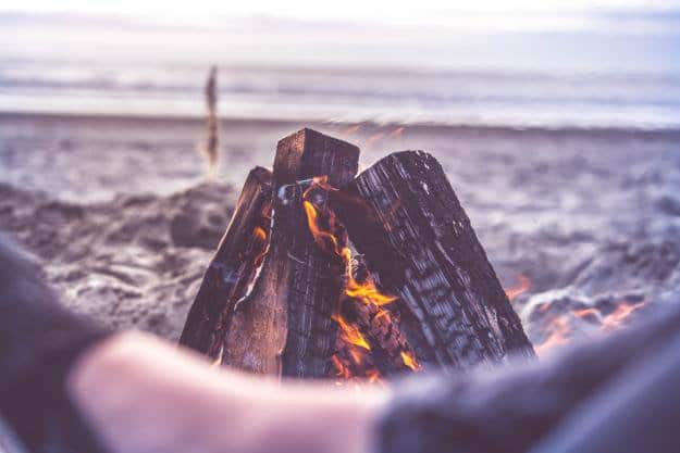 Clean up | How To Build A Fire Pit At The Beach