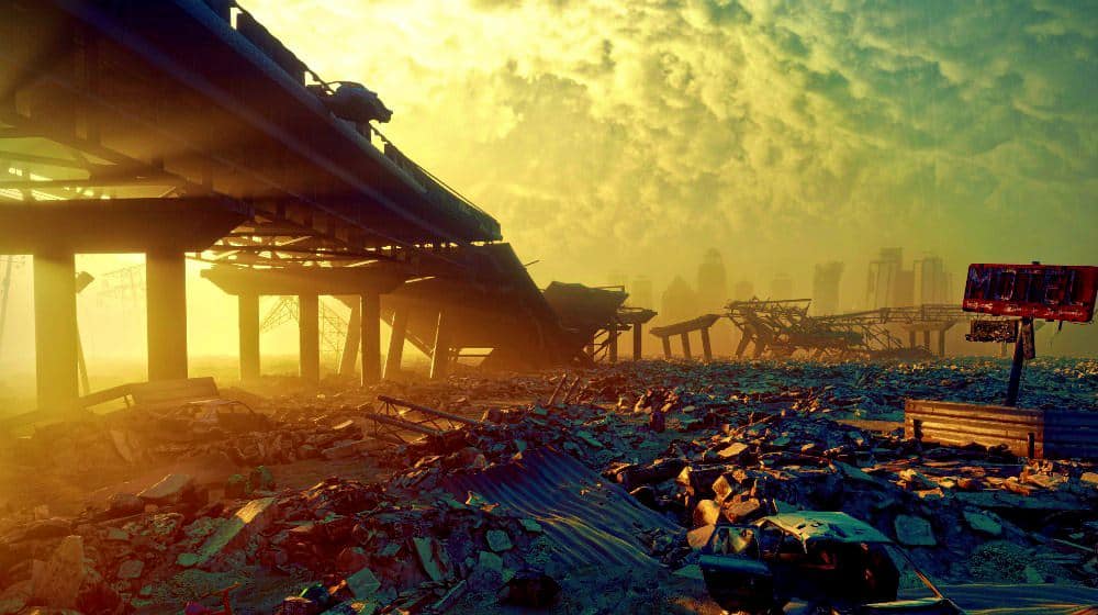 Apocalyptic landscape disaster scenarios feature getty