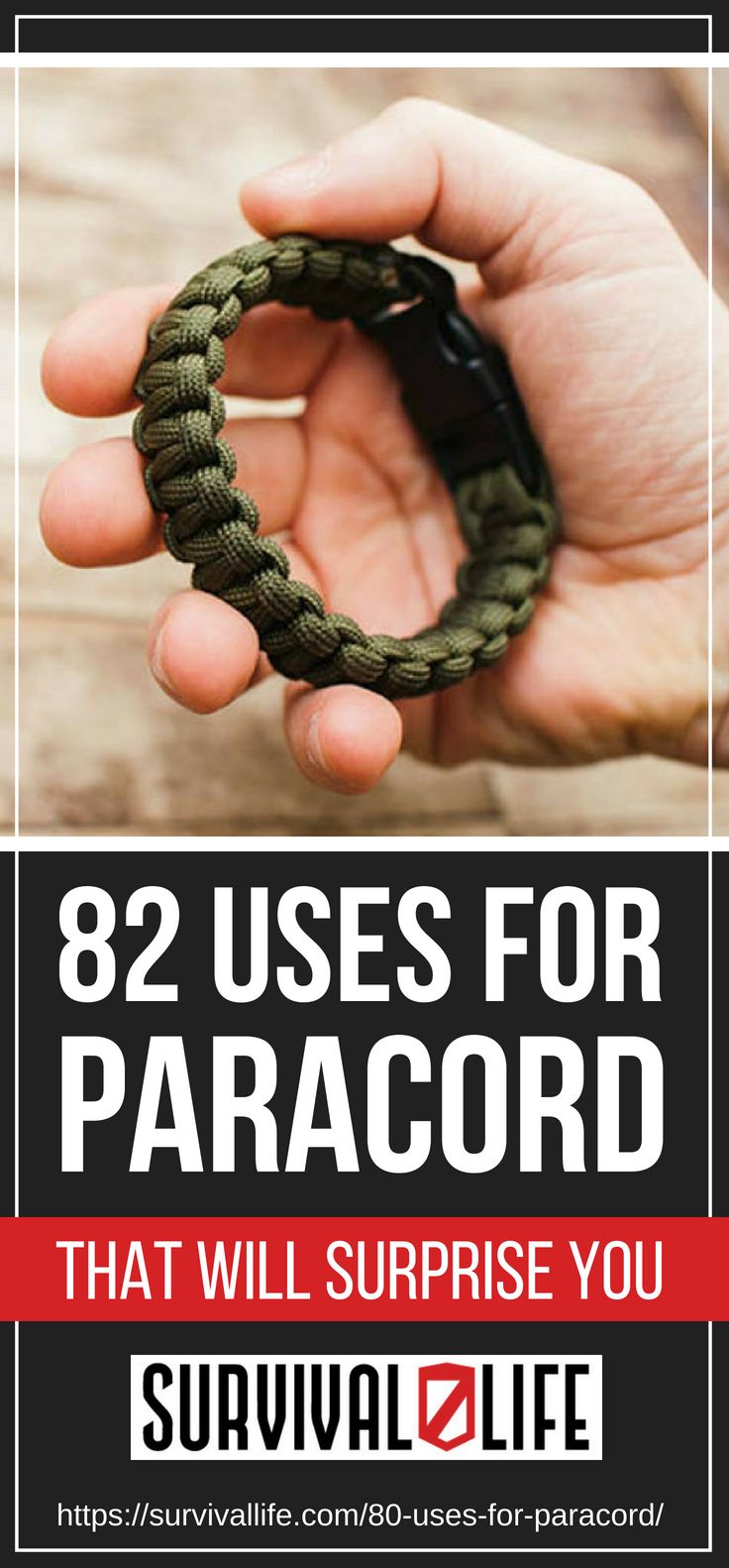 Uses for Paracord That Will Surprise You | https://survivallife.com/80-uses-for-paracord/