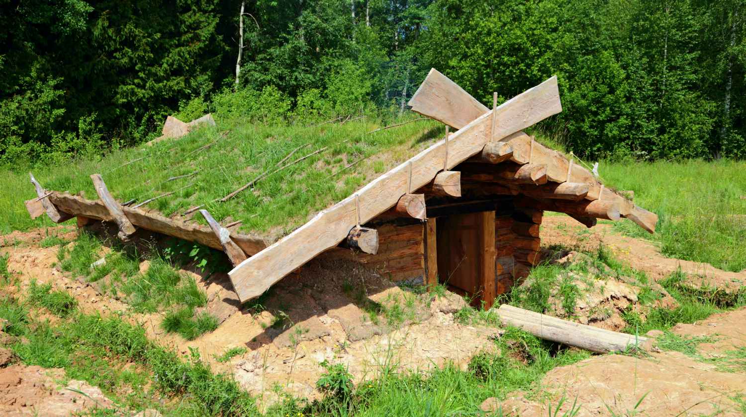 Feature | A pit-house on the edge of the forest | How To Create A Dug Out Survival Shelter