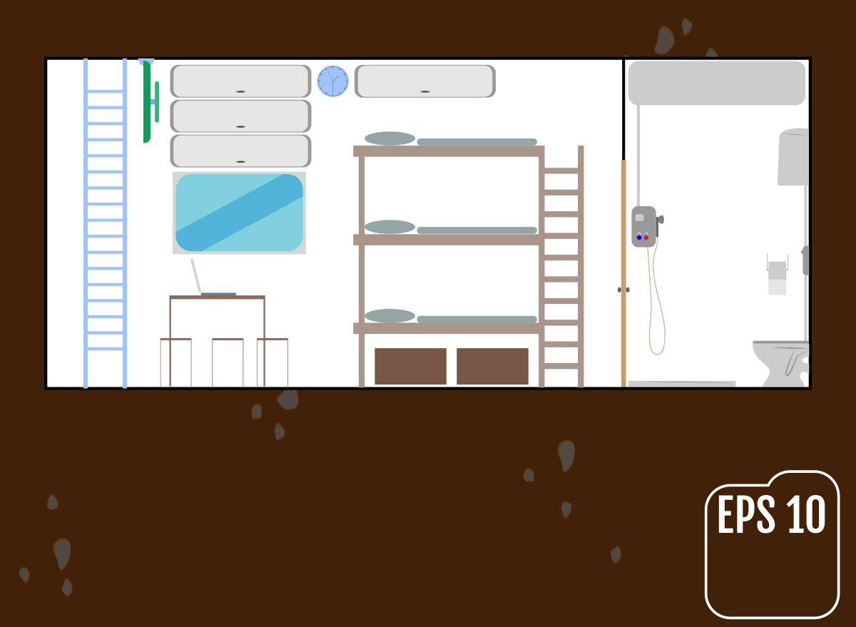 Safe room, home bunker vector illustration | How To Build Your Own Underground Bunker For Survival