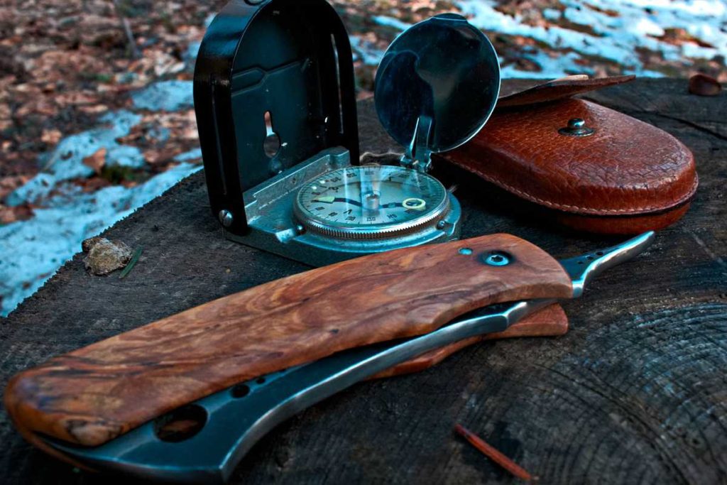 Survival Knife with Compass