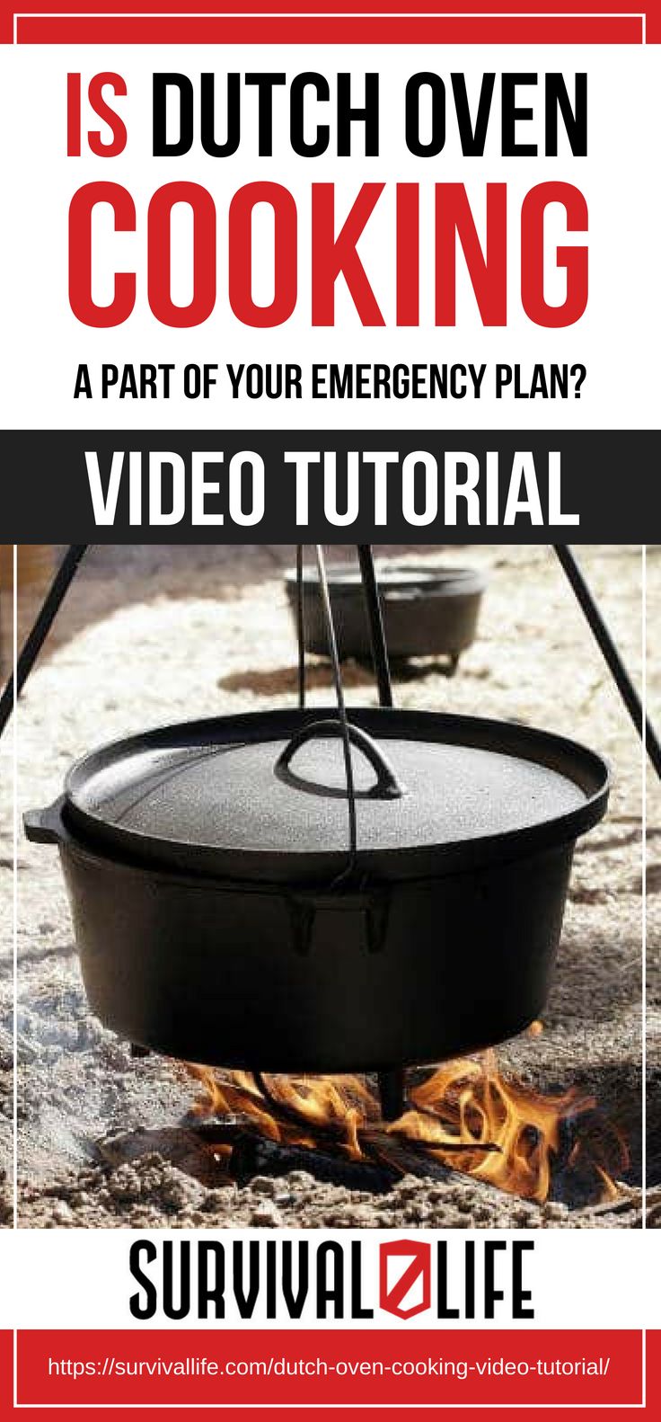 Placard | Is Dutch Oven Cooking A Part Of Your Emergency Plan? [Video Tutorial]